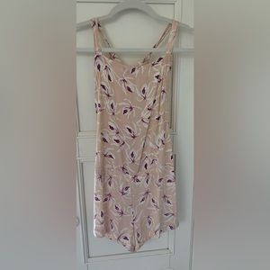 Acacia Snapper Silk Stretch Short Overall Island Orchid SIZE P. (Petite XS)